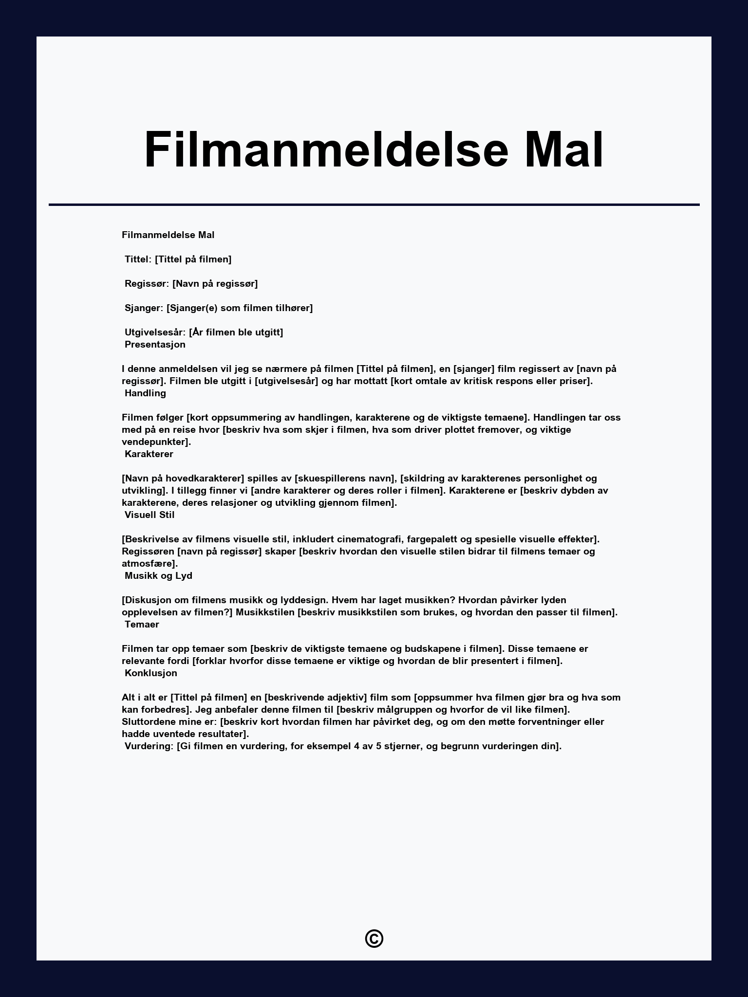 Filmanmeldelse Mal
